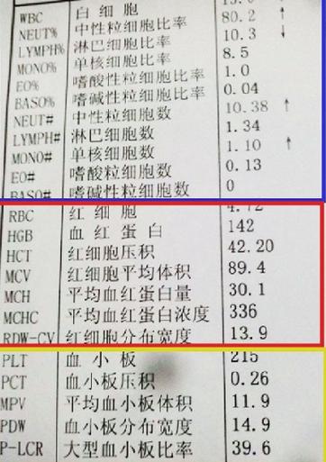 一分钟教你看懂血常规化验单